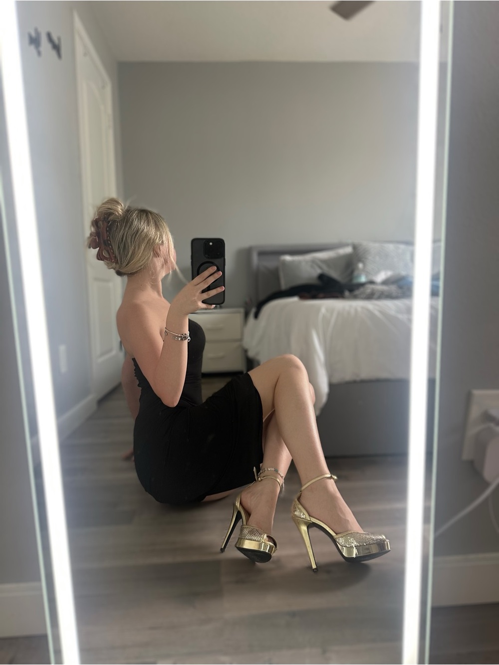 Gold Platform Heels